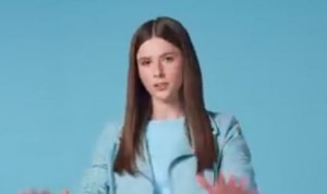 Roksana Węgiel from the music video of 'Nie z tej ziemi'