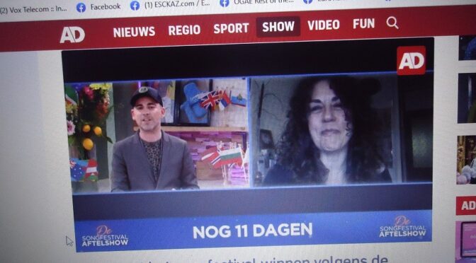KATJA ZWART in a feature about Eurovision 2021 in Rotterdam