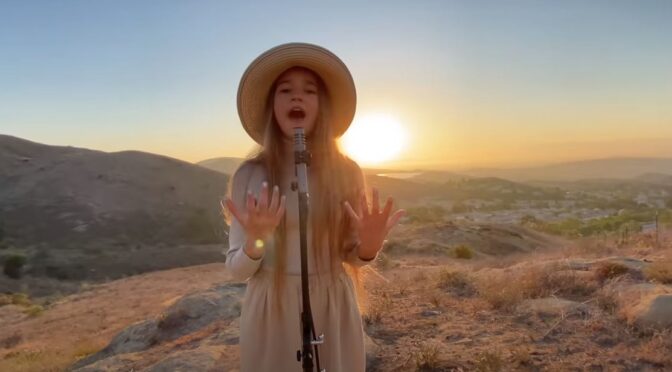 Karolina Protsenko and her two covers of ‘Arcade’ in vocal and violin versions