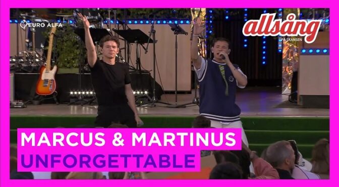 MARCUS & MARTINUS with PERNILLA WAHLGREN sing WATERLOO