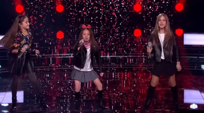 Eli, Nikol & Gloria perform ‘Rock Me’ by Riva on The Voice Kids Croatia 2026